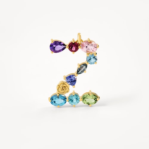 Colgante de oro letra Z con gemas TOUS ATELIER