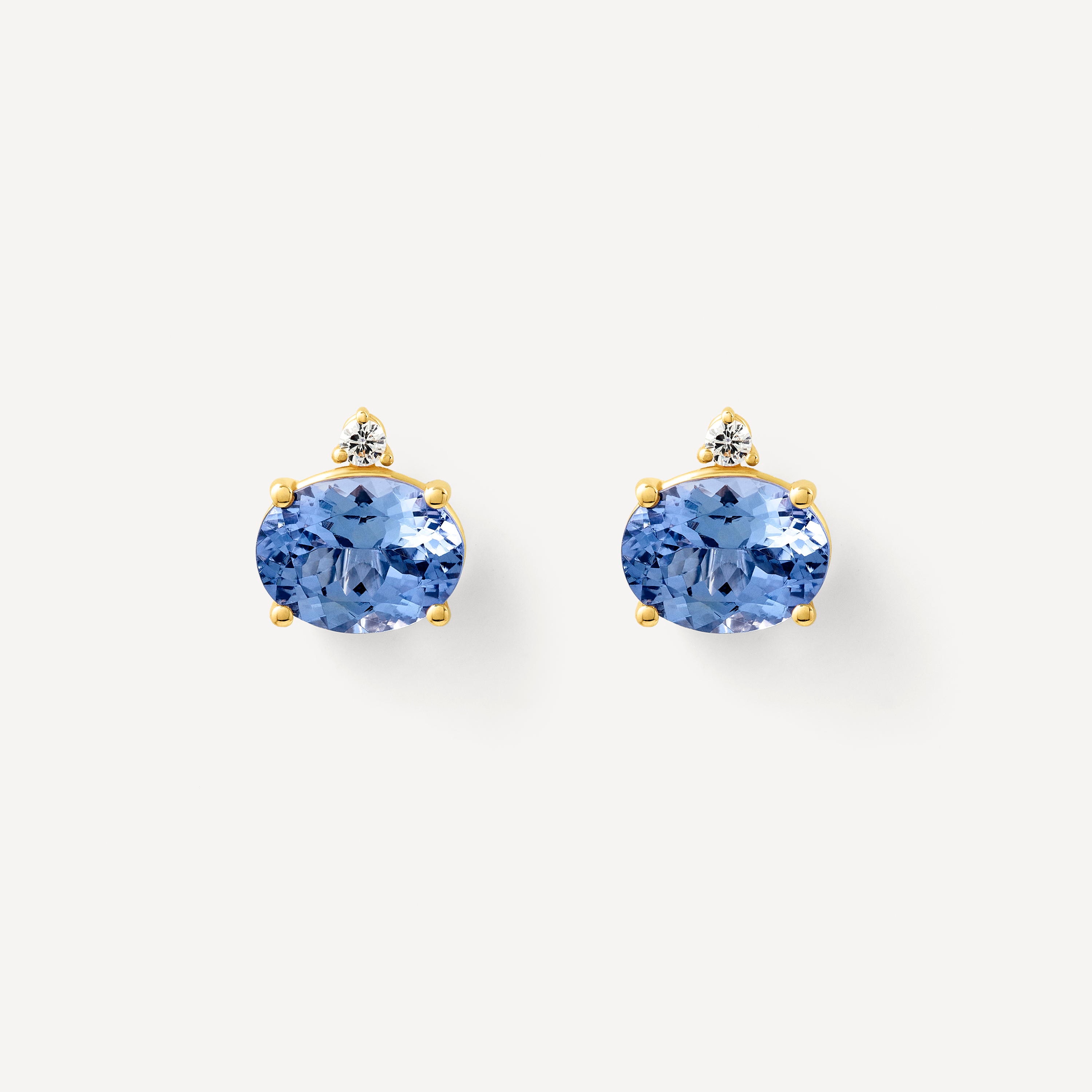 Gold Earrings with tanzanite and diamonds TOUS ATELIER
