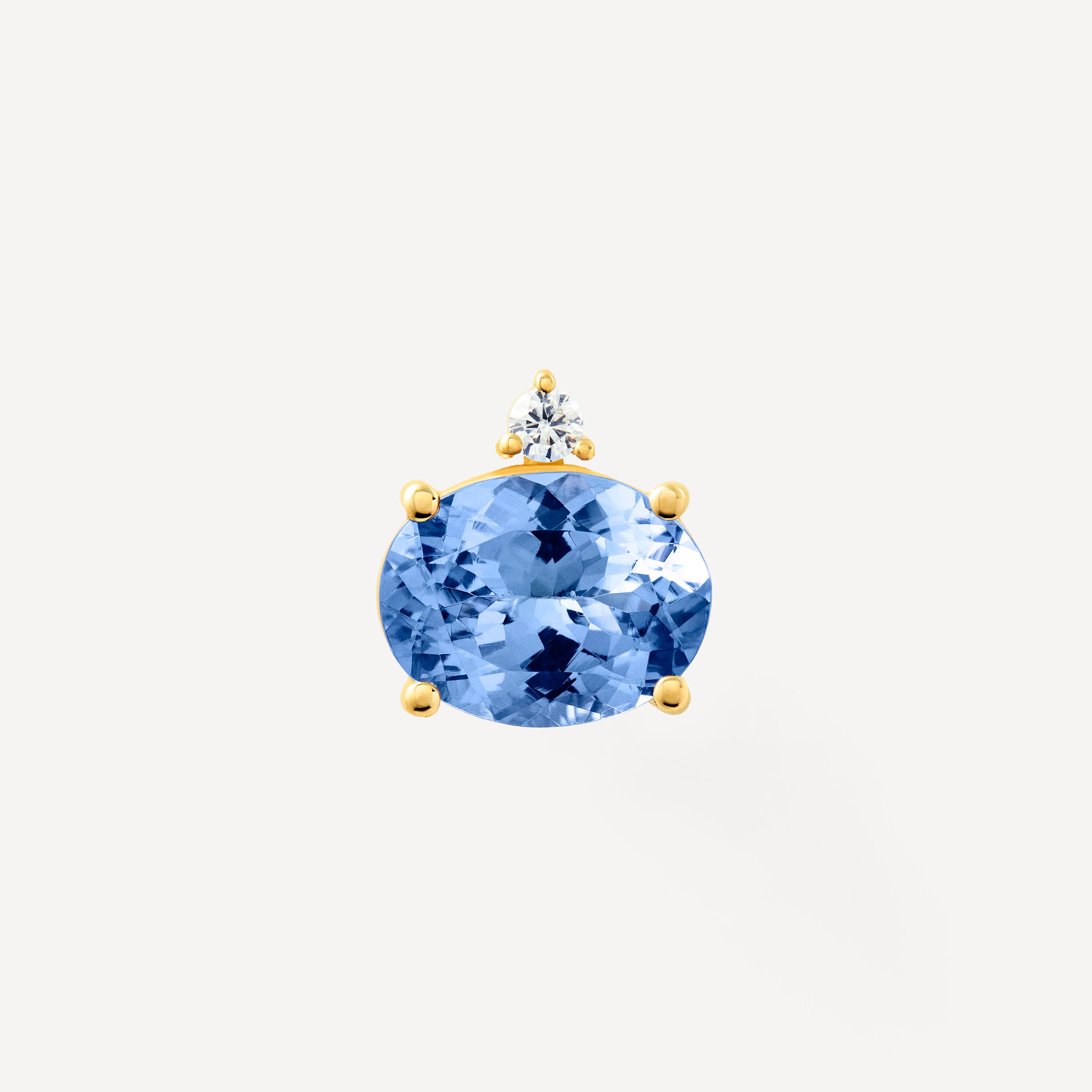 Gold Earrings with tanzanite and diamonds TOUS ATELIER