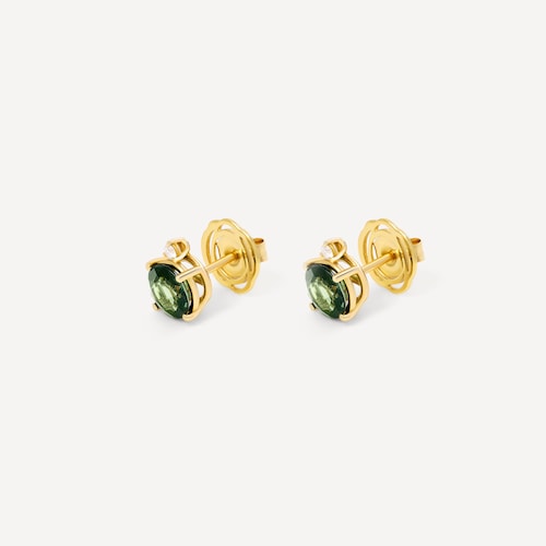 Gold Earrings with green tourmaline and diamonds TOUS ATELIER