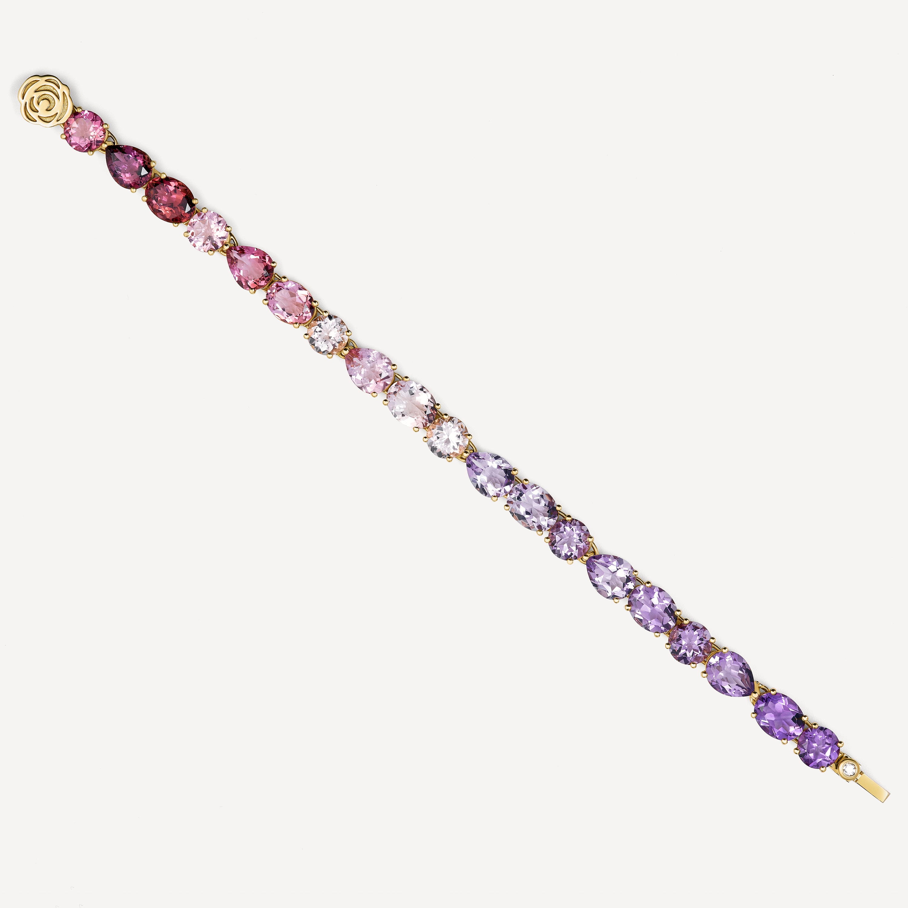 Gold bracelet, with morganite, tourmaline, amethyst and diamond TOUS ATELIER
