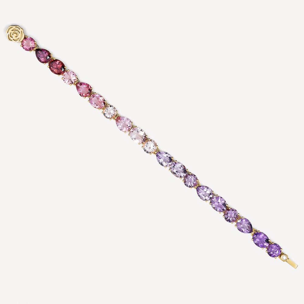 Pulsera de oro, con morganita, turmalina, amatista y diamante TOUS ATELIER