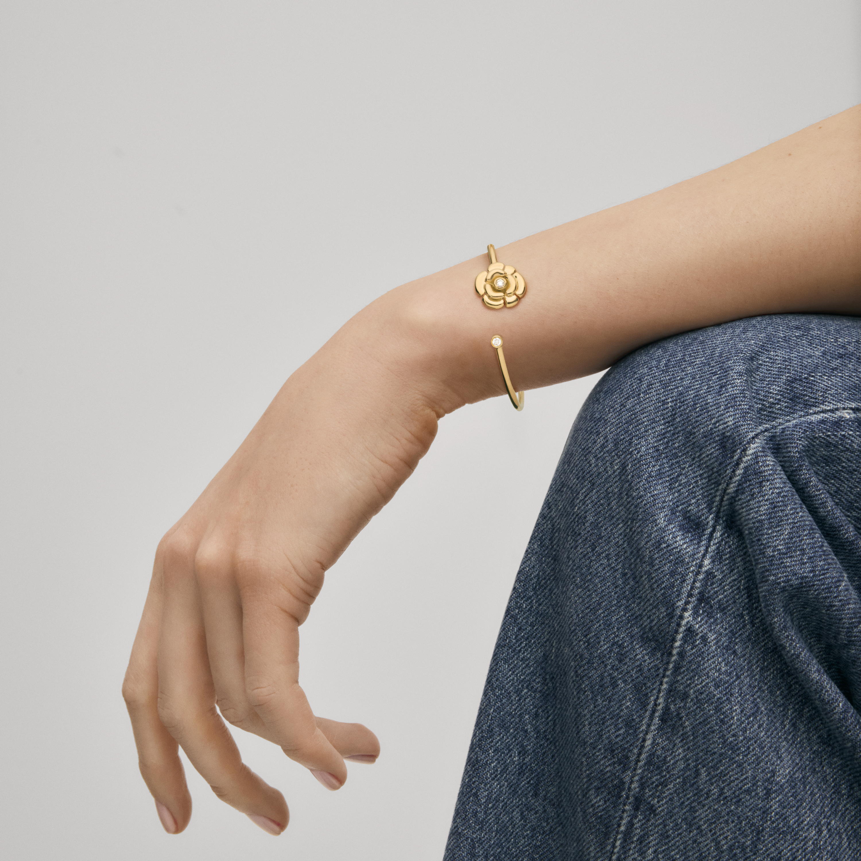 Gold Bangle with diamonds TOUS ATELIER