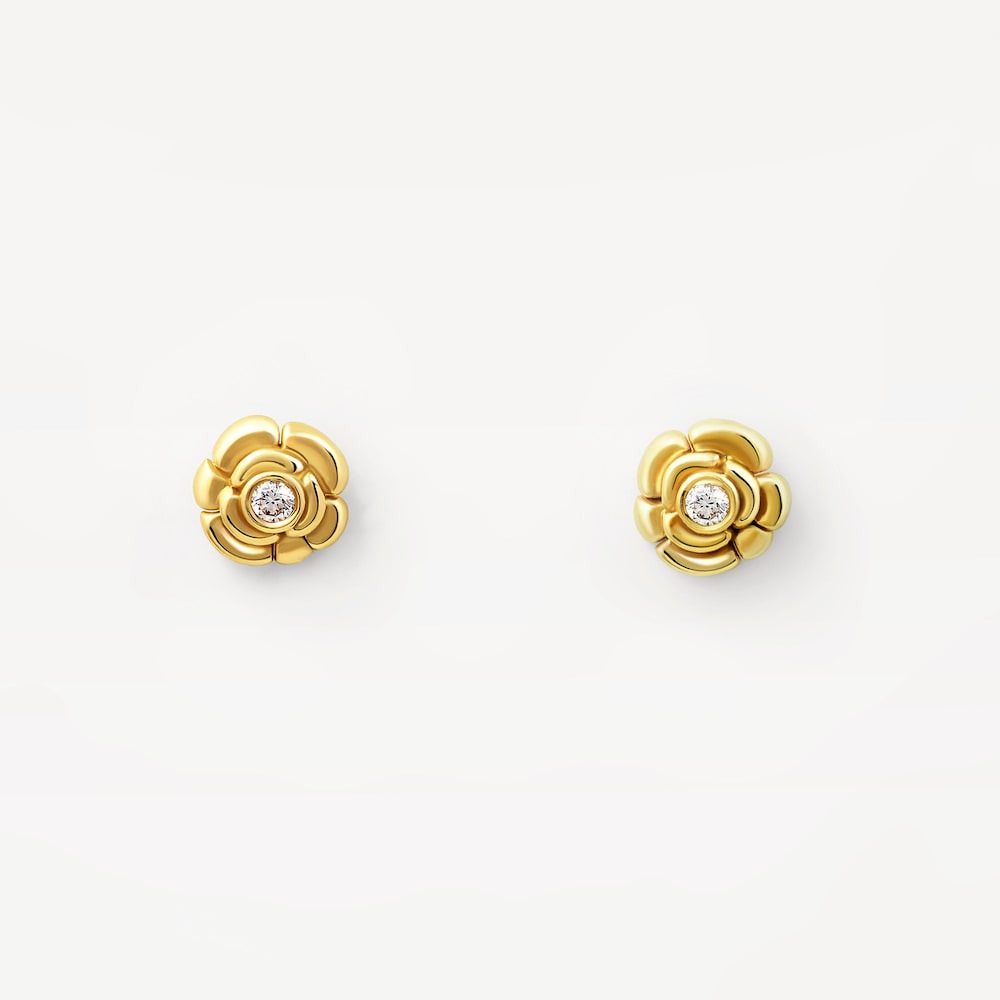 Pendientes peque&ntilde;os de oro con diamantes TOUS ATELIER