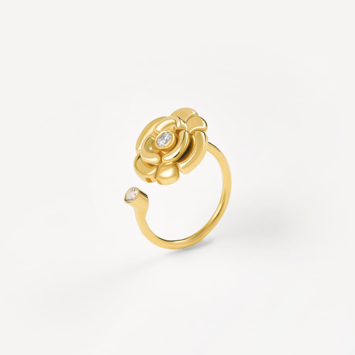 Tous - Anillo Abierto De Oro Con Diamantes Tous Atelier Talla 11