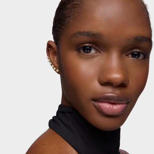 Brinco trepador em ouro de 14 K e diamantes criados em laboratório Shine LGD