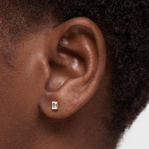 Piercing de oreja de oro 14 kt y diamante creado en laboratorio 0,21 ct Shine LGD