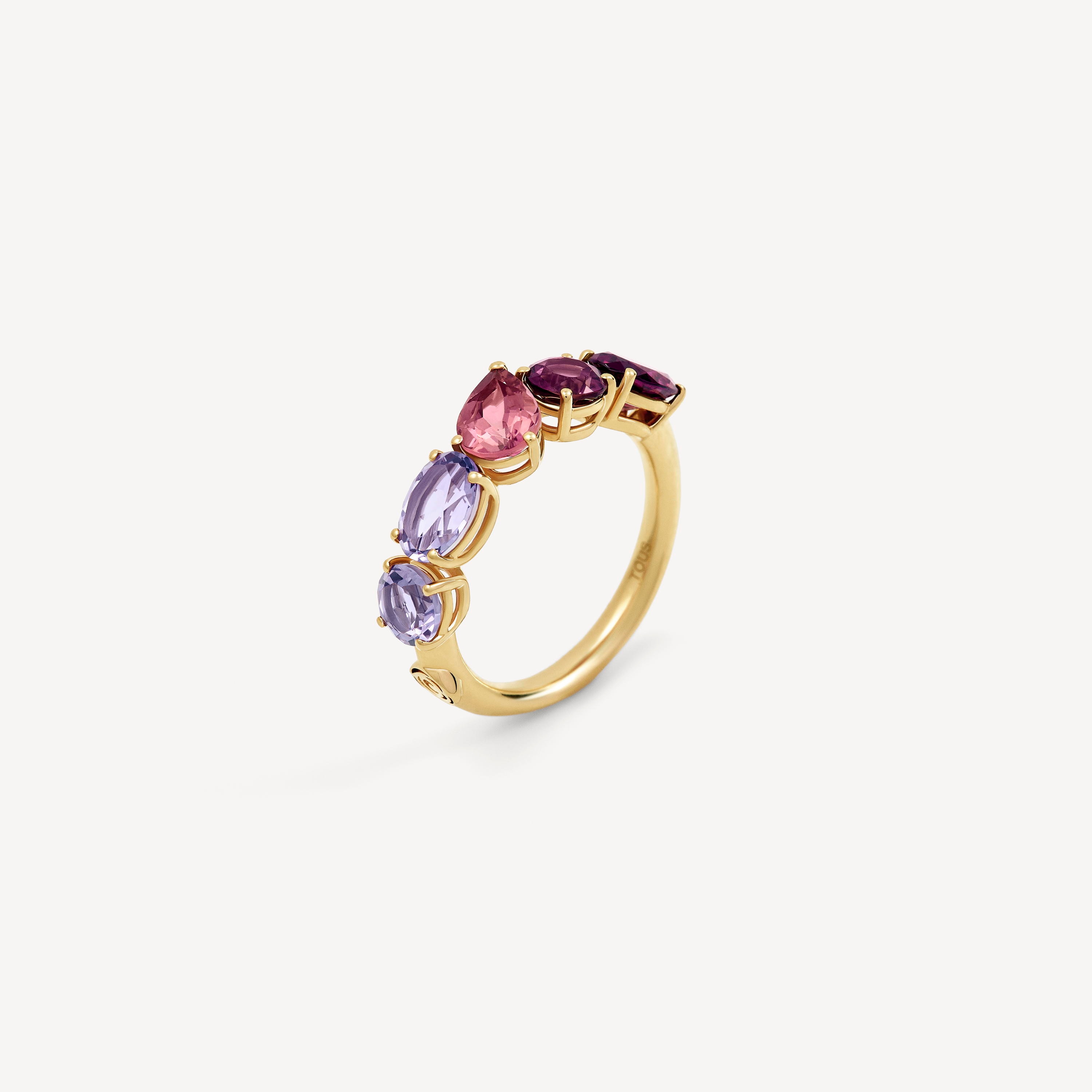 Gold ring with amethyst, rhodolite and tourmaline TOUS ATELIER