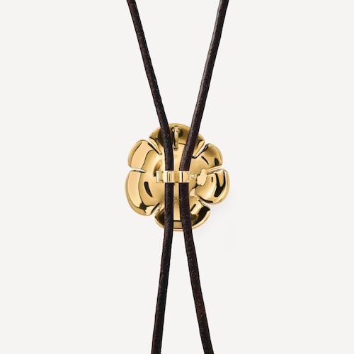 Collar de oro con diamantes y cordón negro TOUS ATELIER