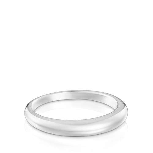 Smooth silver Ring TOUS Motifs