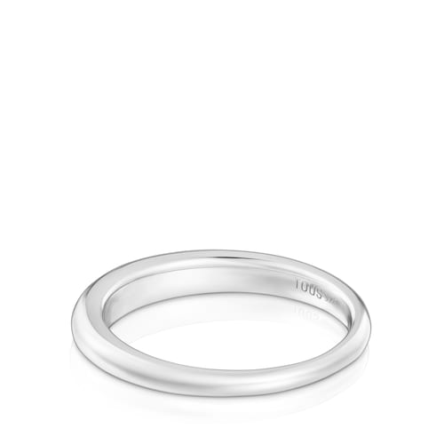 Smooth silver Ring TOUS Motifs