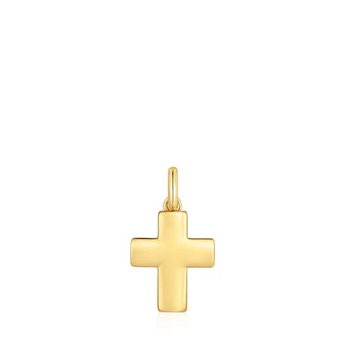 Cross Pendant with 18kt gold plating over silver TOUS Motifs