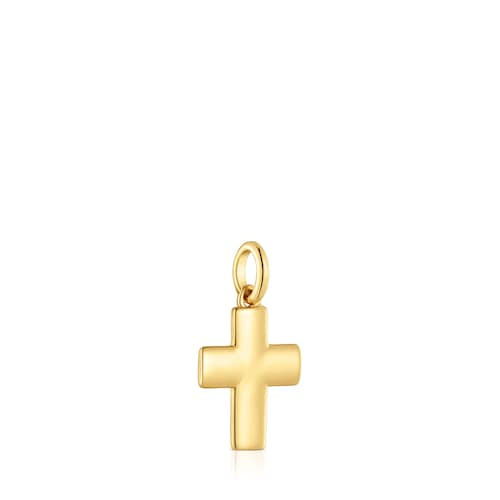 Cross Pendant with 18kt gold plating over silver TOUS Motifs