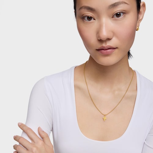 Cross Pendant with 18kt gold plating over silver TOUS Motifs
