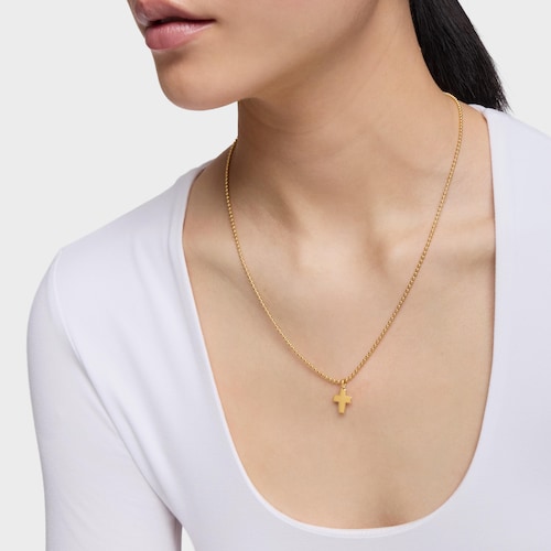 Cross Pendant with 18kt gold plating over silver TOUS Motifs