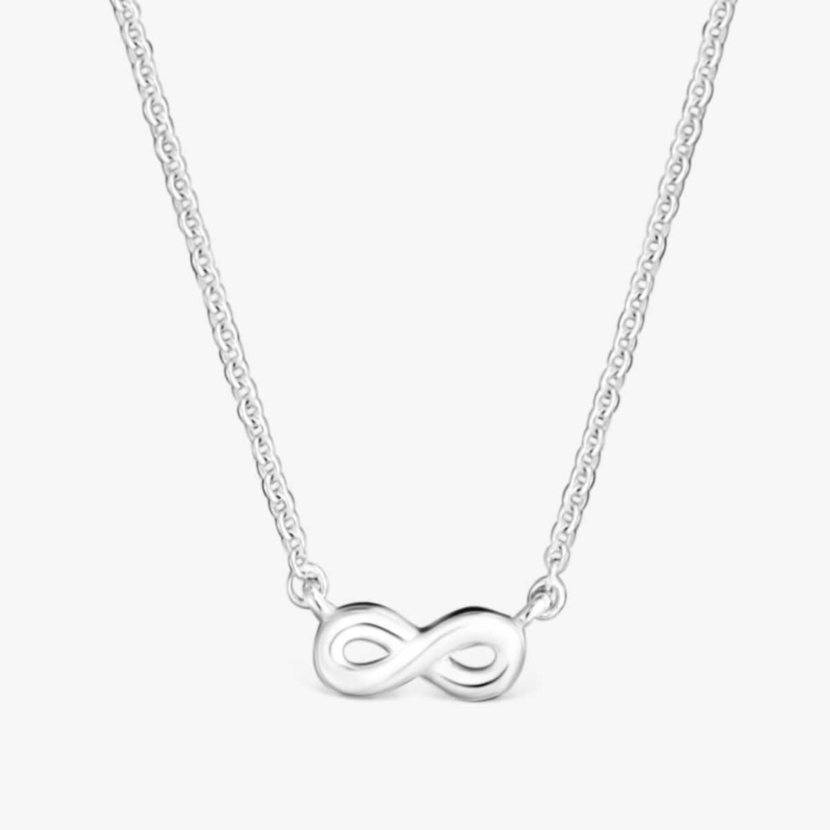 Collar Corto Infinito De Plata Motivos
