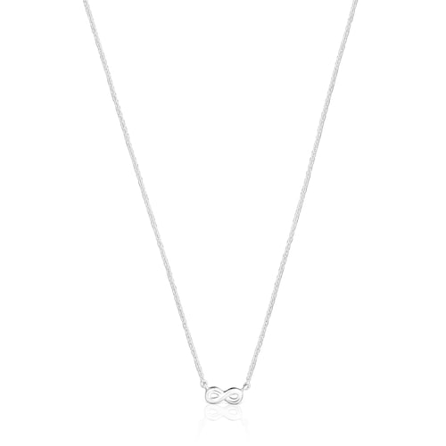 Short silver infinity Necklace TOUS Motifs