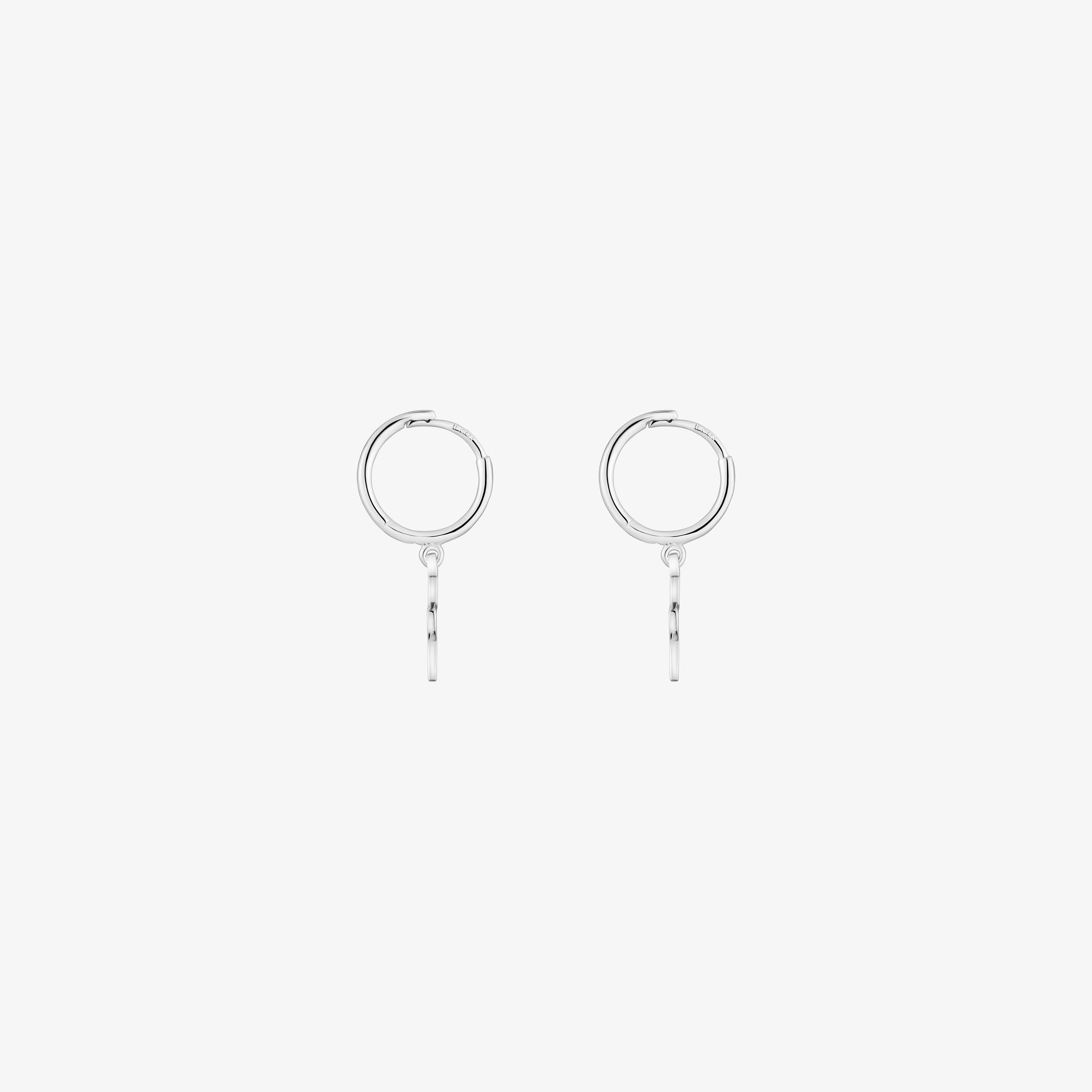 Silver Hoop earrings with star motif TOUS Motifs