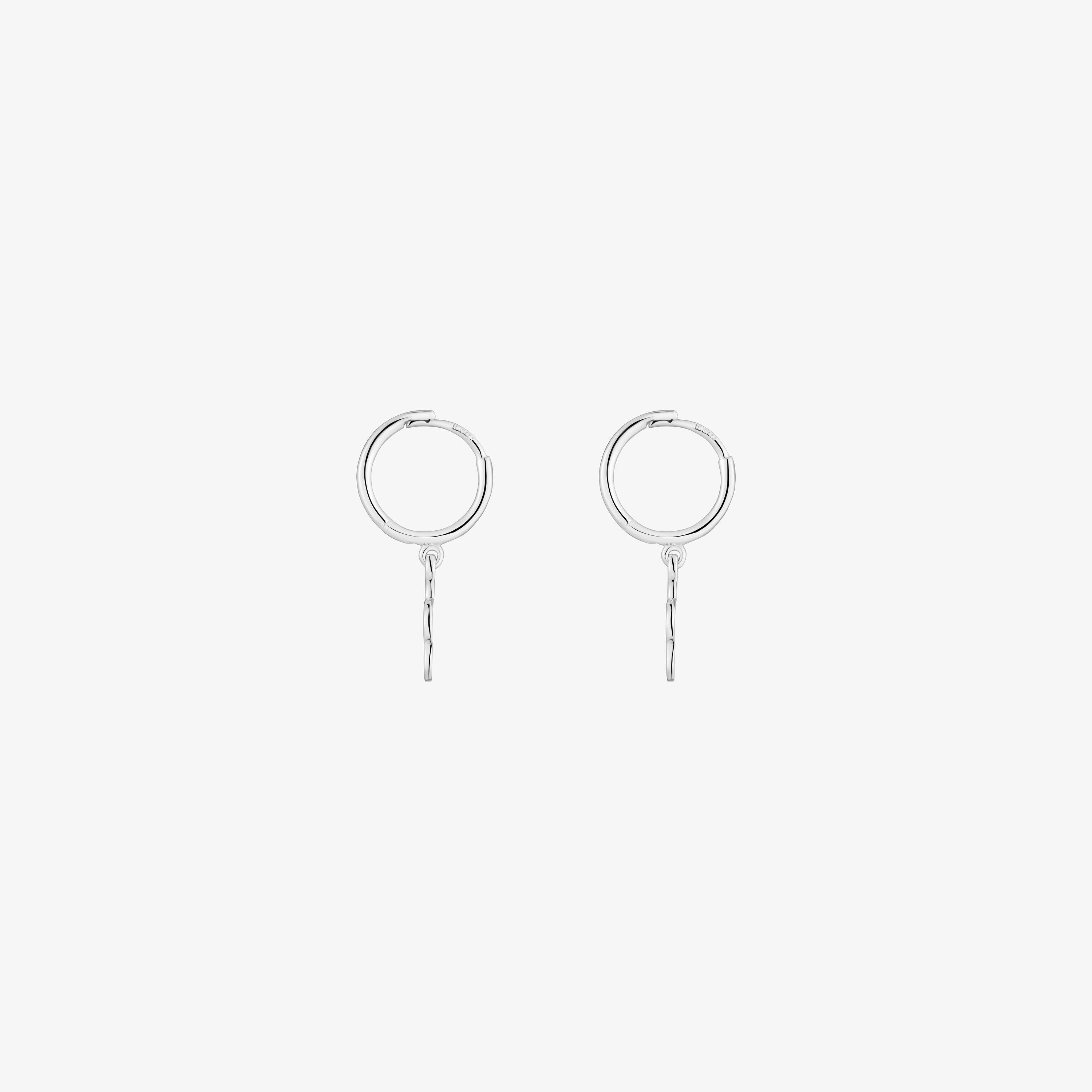 Silver Hoop earrings with flower motif TOUS Motifs