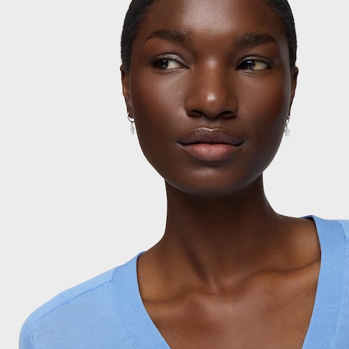 Pendientes de aro motivo flor de plata TOUS Motivos