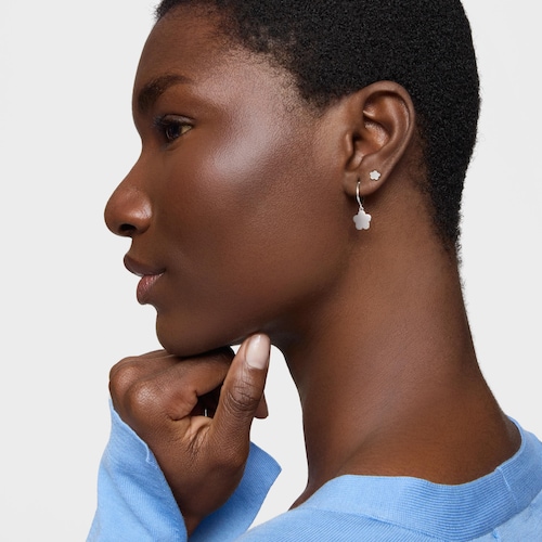 Pendientes de aro motivo flor de plata TOUS Motivos