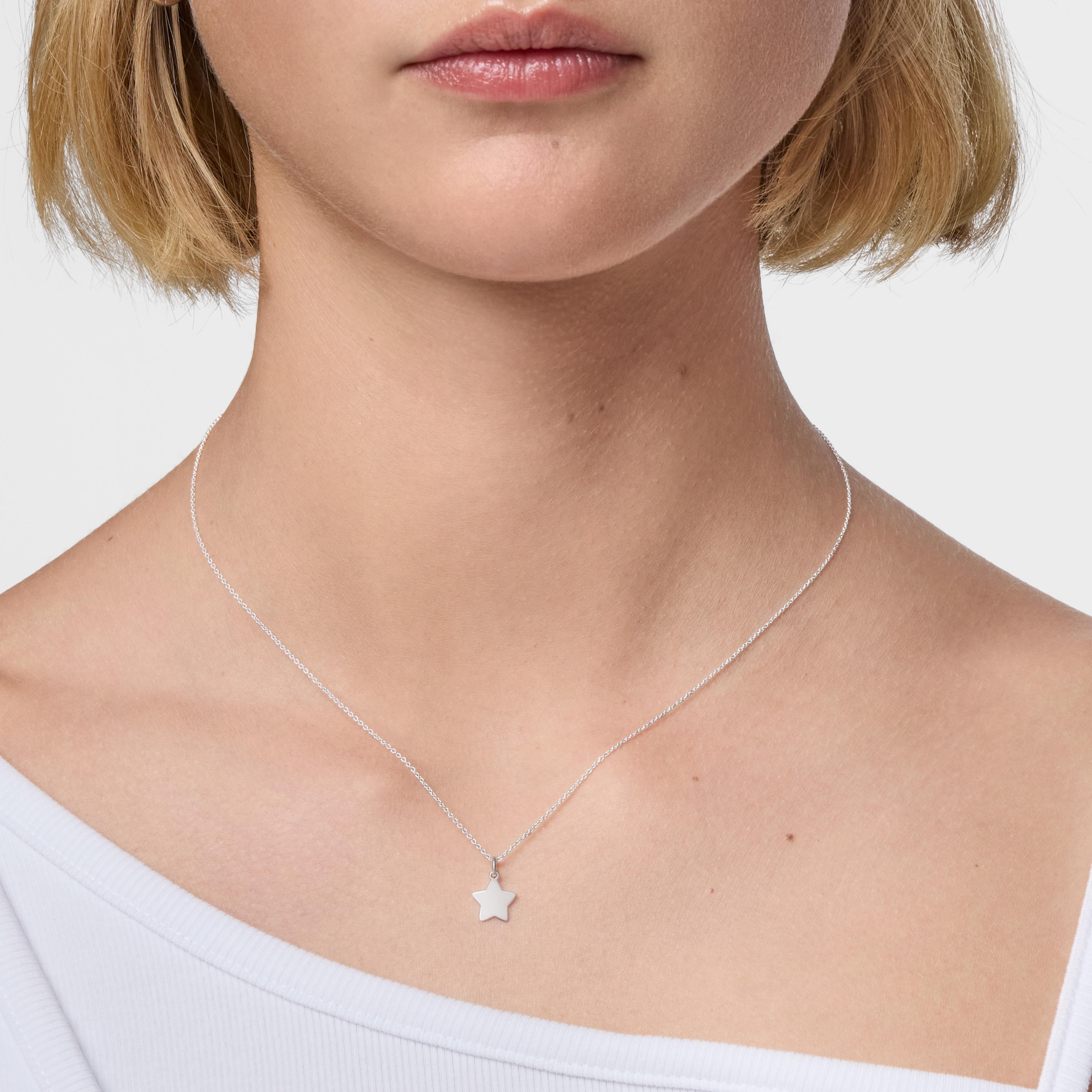 Short silver Necklace with star TOUS Motifs