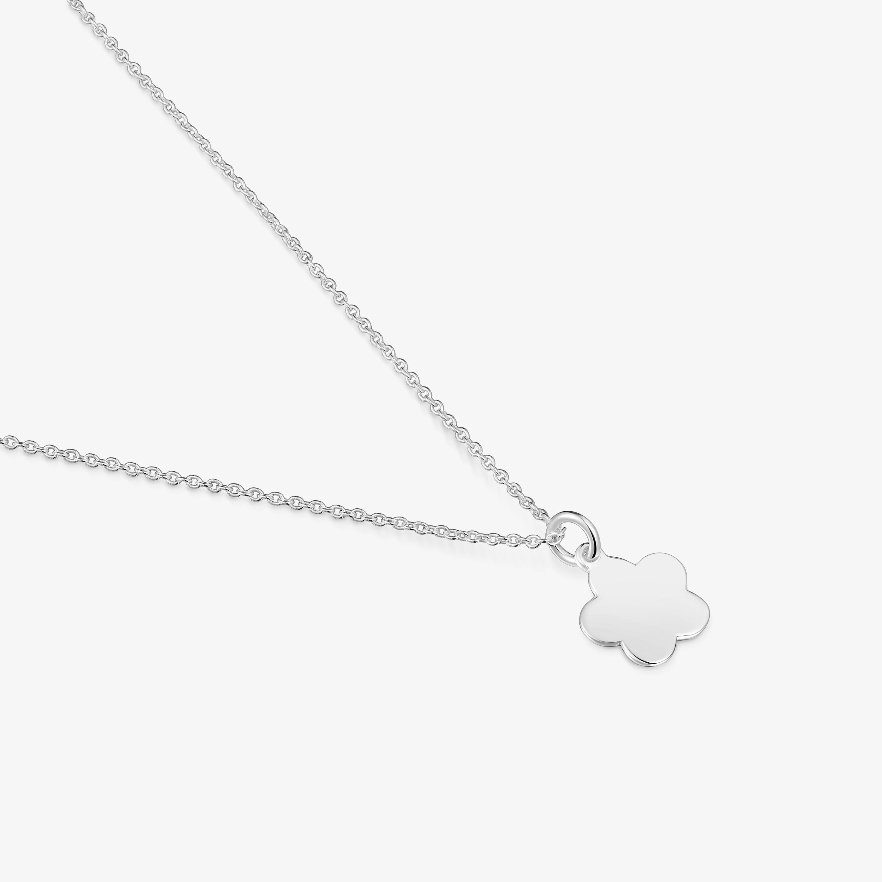 Short silver Necklace with flower TOUS Motifs