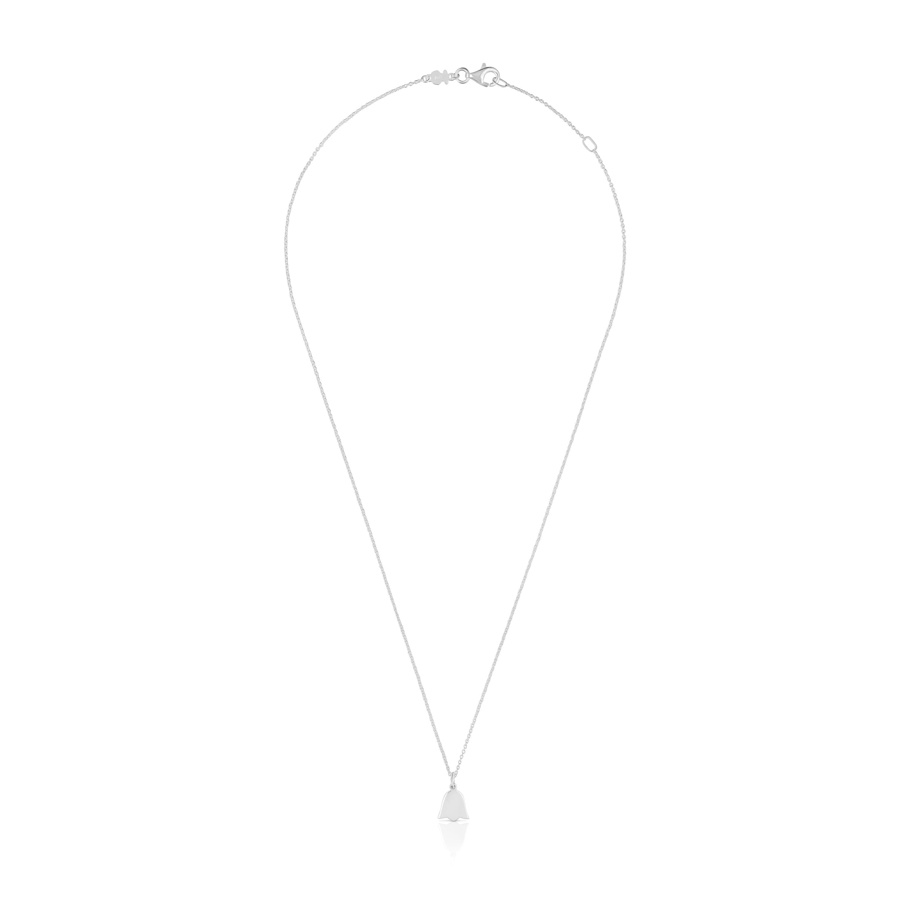 Short silver tulip Necklace TOUS Motifs