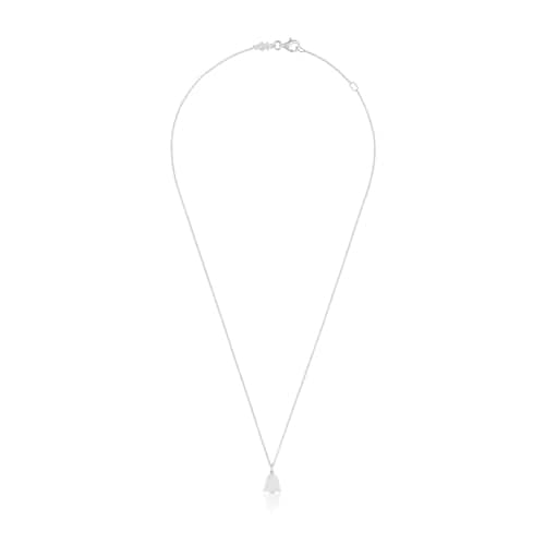 Short silver tulip Necklace TOUS Motifs