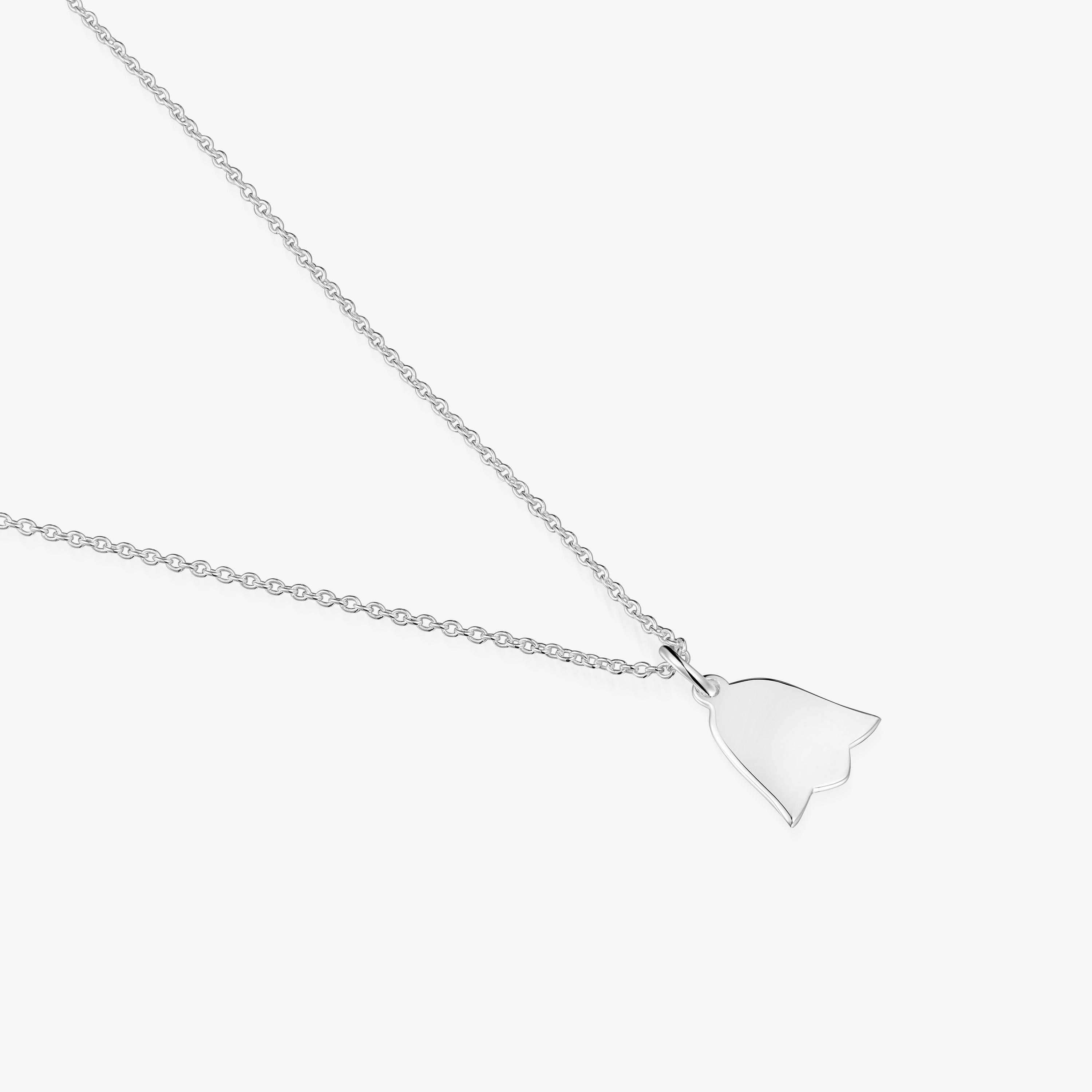Short silver tulip Necklace TOUS Motifs