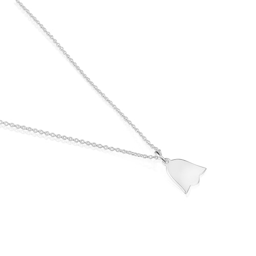 Short silver tulip Necklace TOUS Motifs