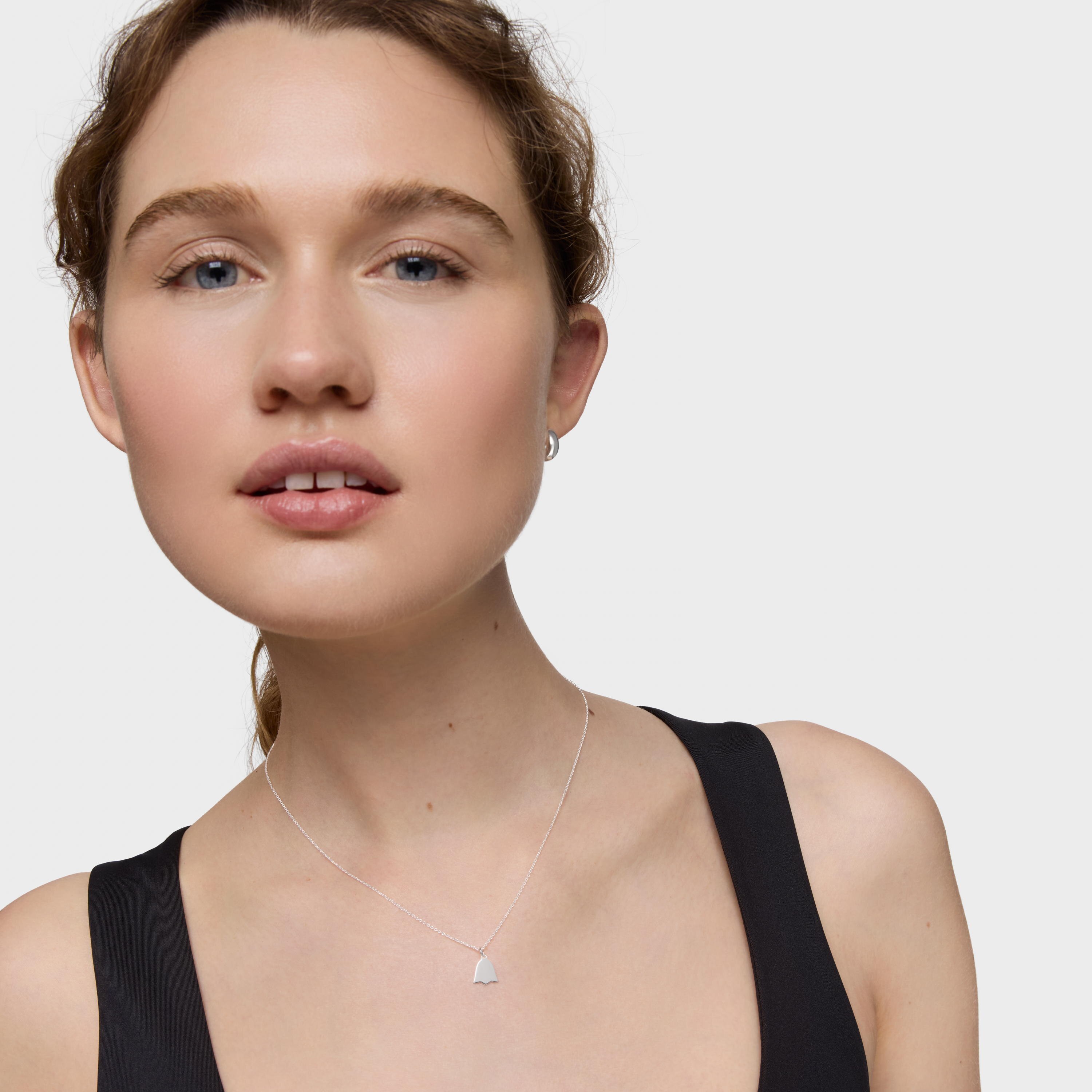Short silver tulip Necklace TOUS Motifs
