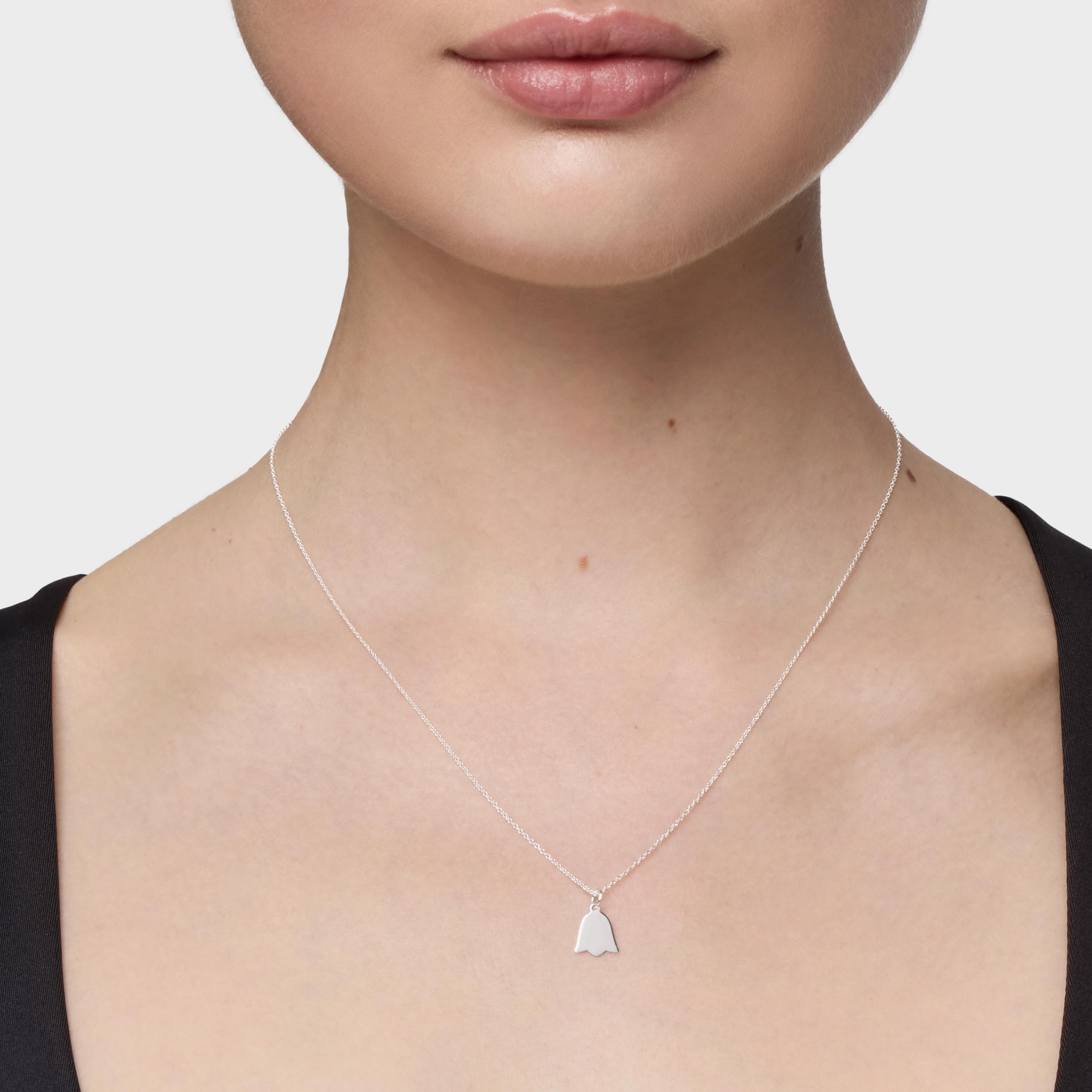 Short silver tulip Necklace TOUS Motifs