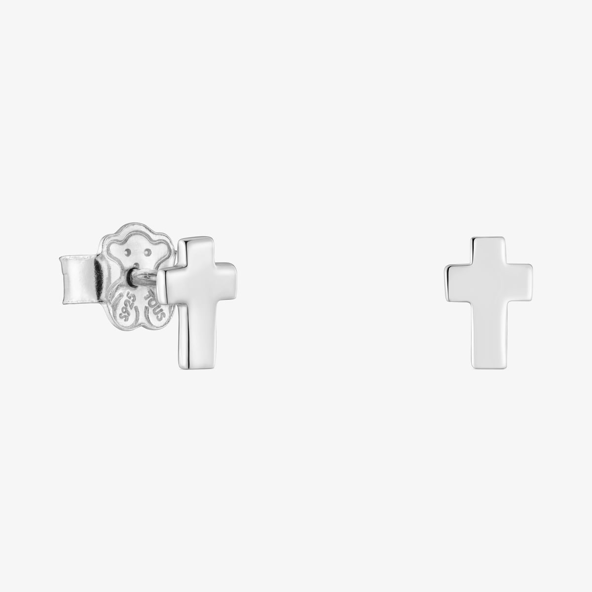 Orecchini a forma di croce in argento Sterling con croce da uomo, colore nero, a forma di croce, idea regalo per uomo e donna, Argento sterling