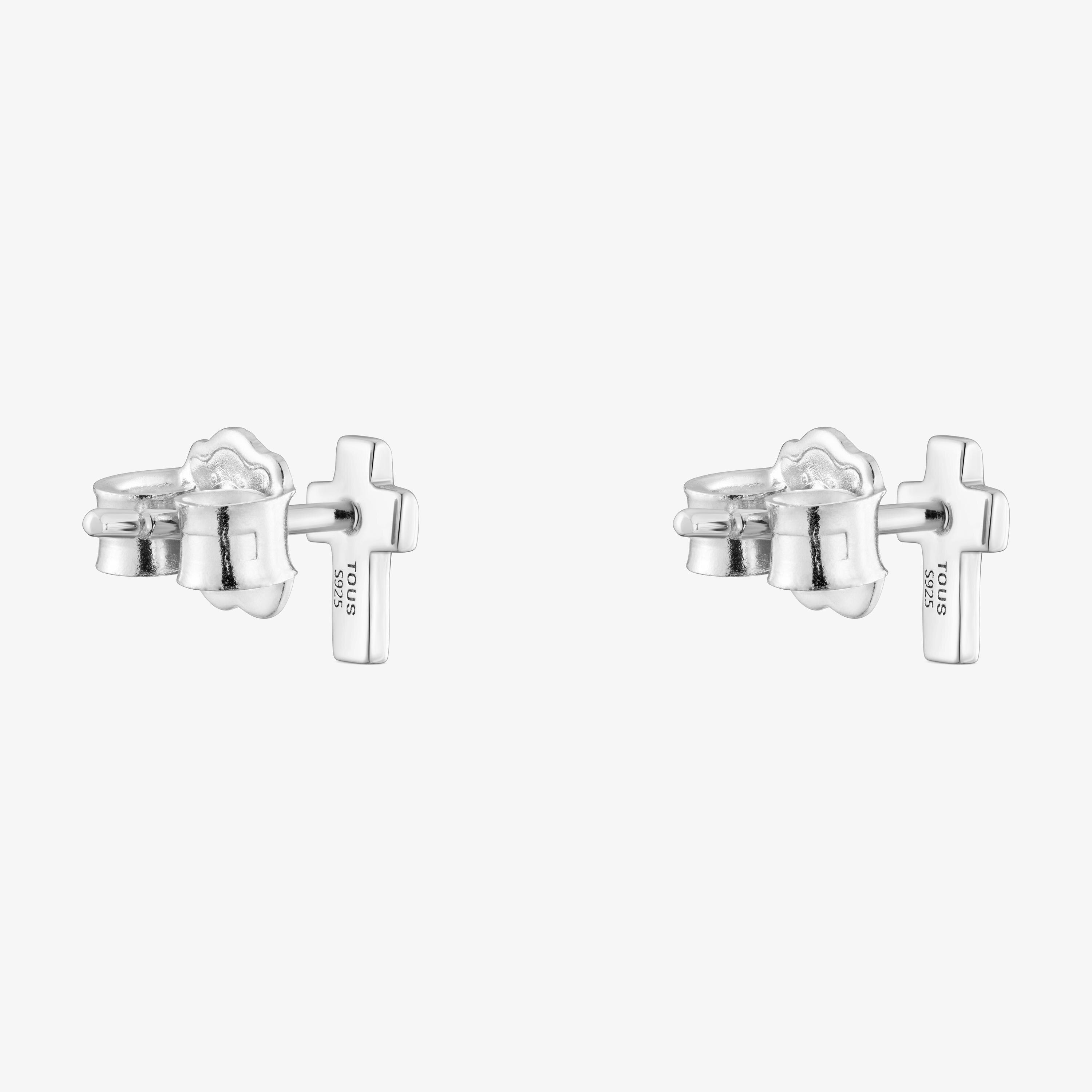 Silver cross Earrings TOUS Motifs