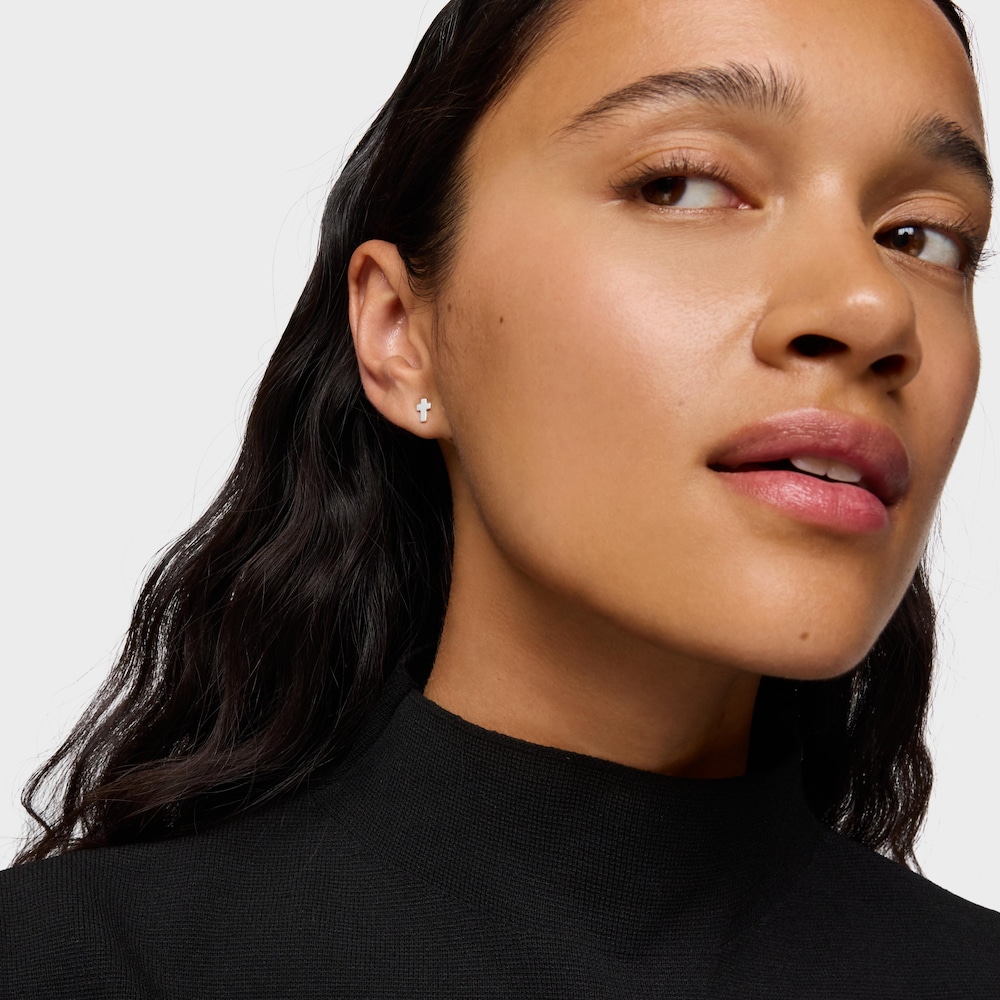 Silver cross Earrings TOUS Motifs