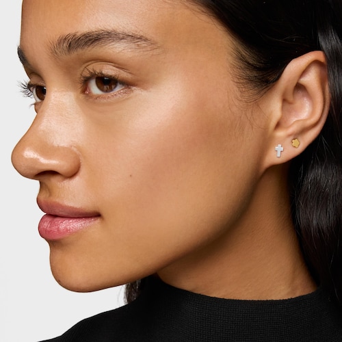 Silver cross Earrings TOUS Motifs