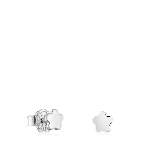 Silver flower Earrings TOUS Motifs