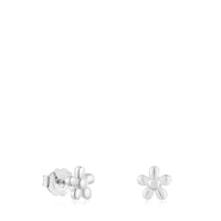 Silver flower Earrings TOUS Motifs