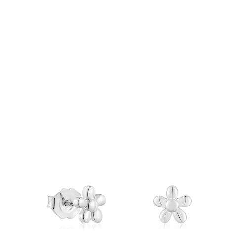 Silver flower Earrings TOUS Motifs