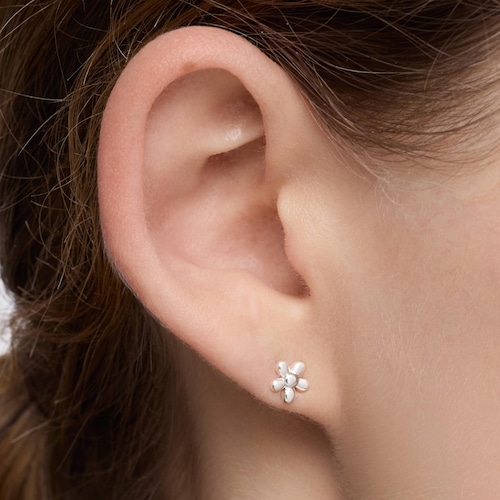 Silver flower Earrings TOUS Motifs