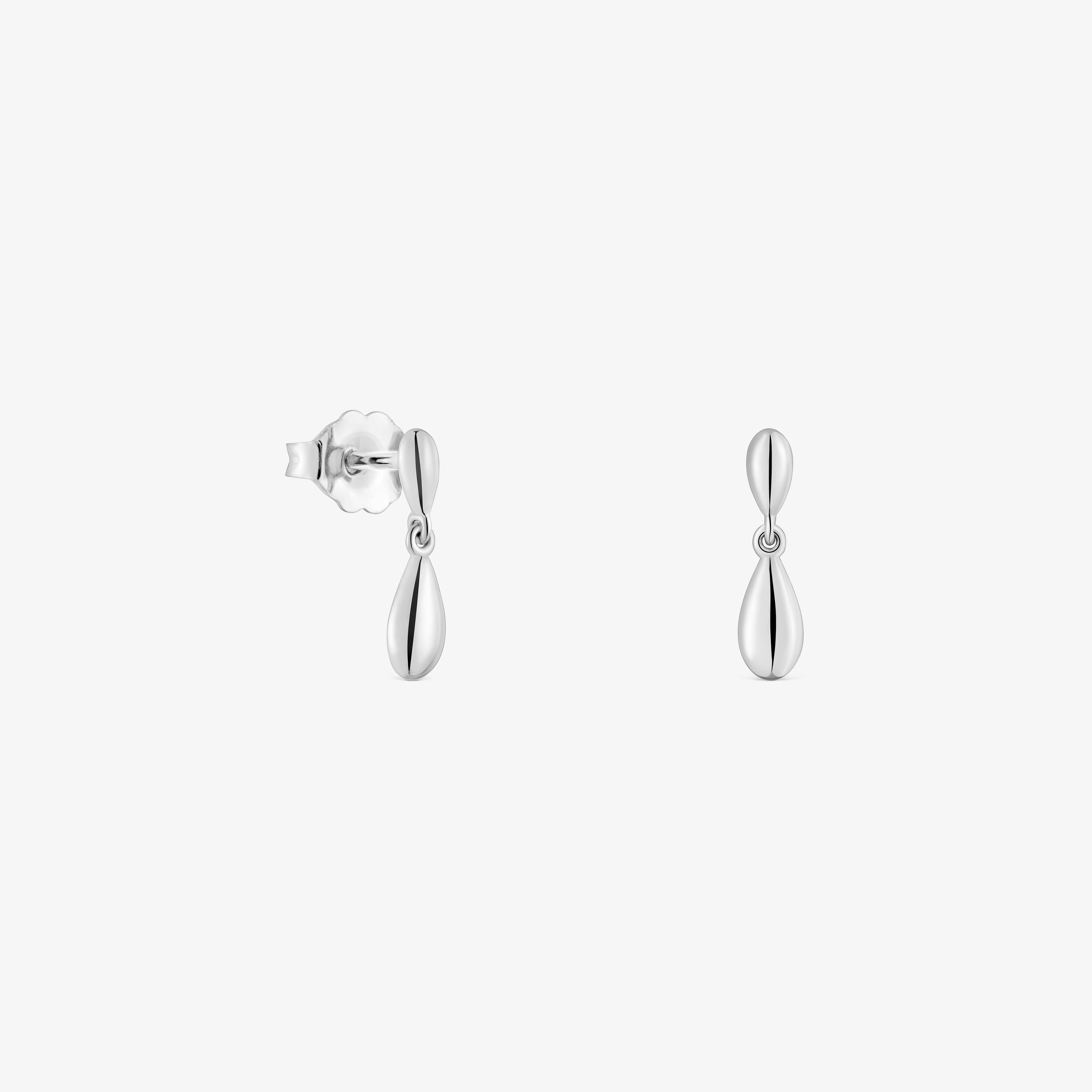 Long silver Earrings with teardrop motif TOUS Motifs