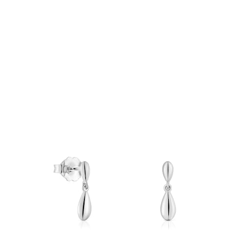 Pendientes largos motivo lagrima de plata TOUS Motivos