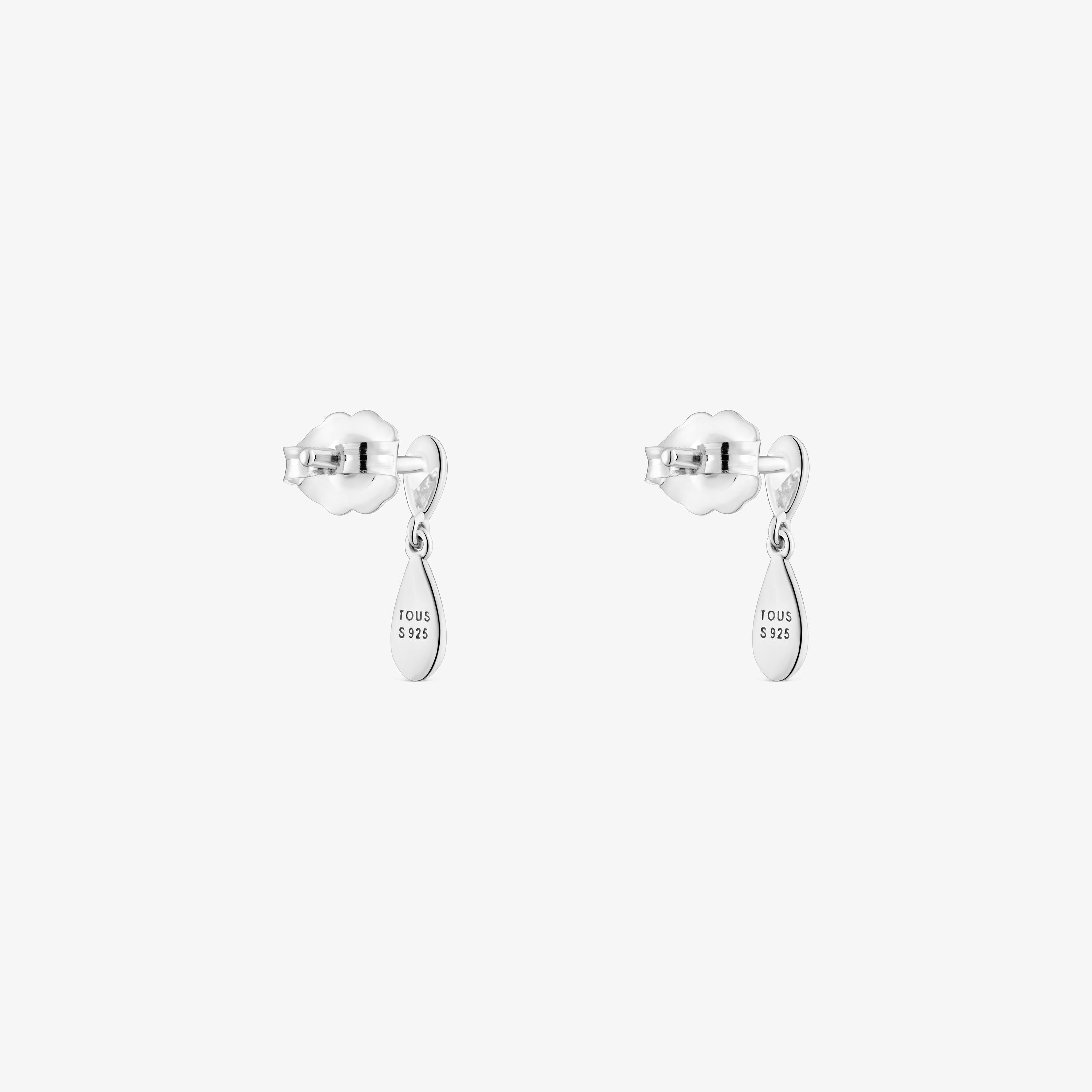 Long silver Earrings with teardrop motif TOUS Motifs