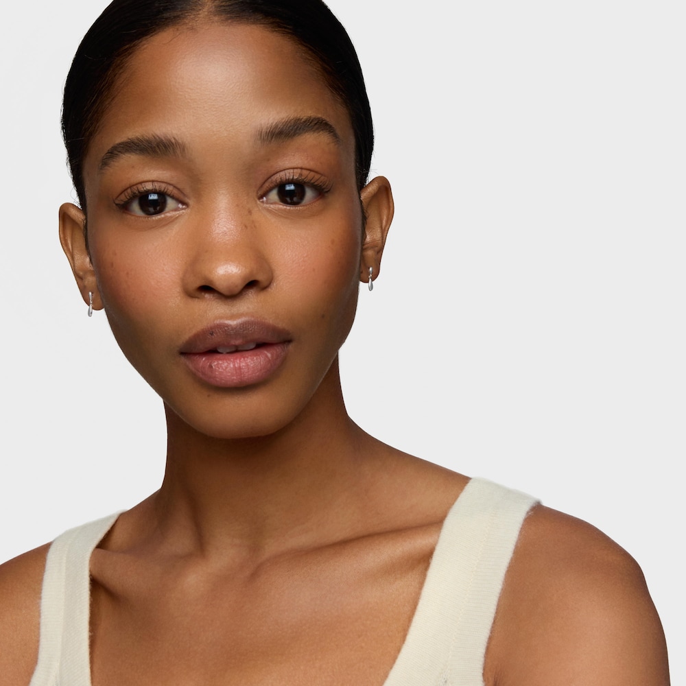 Brincos compridos motivo l&aacute;grima em prata TOUS Motivos