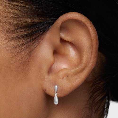 Pendientes largos motivo lagrima de plata TOUS Motivos