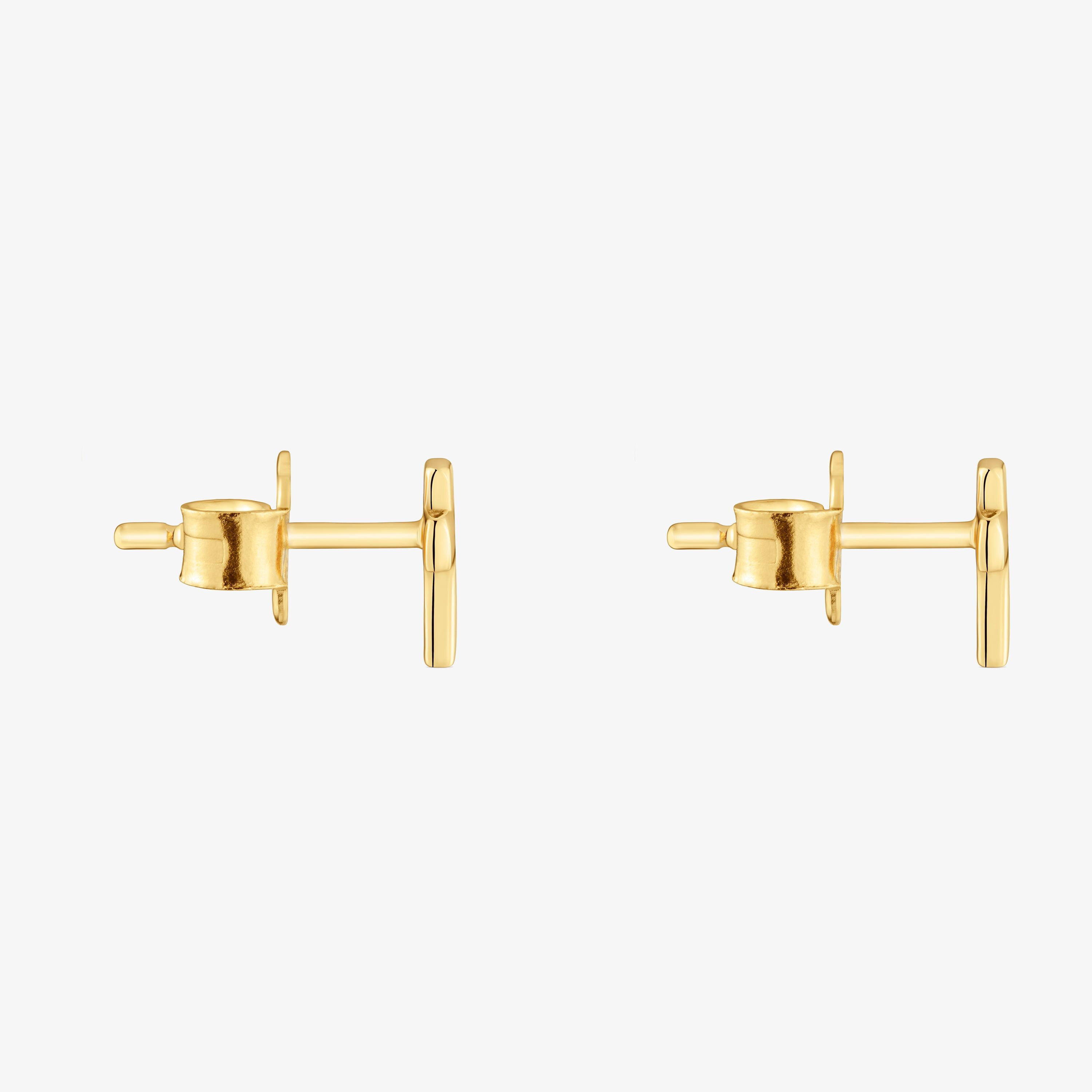 Cross Earrings with 18K gold vermeil TOUS Motifs