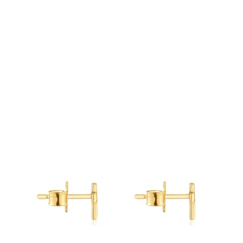 Cross Earrings with 18kt gold plating over silver TOUS Motifs