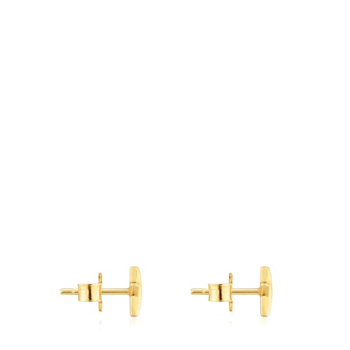 Pendientes estrella con baño de oro 18 kt sobre plata TOUS Motivos