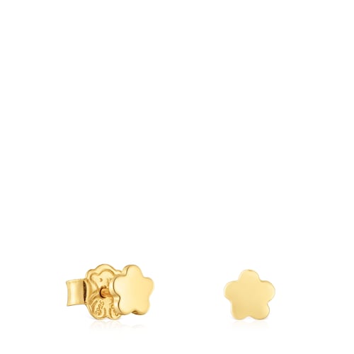 Flower Earrings with 18kt gold plating over silver TOUS Motifs